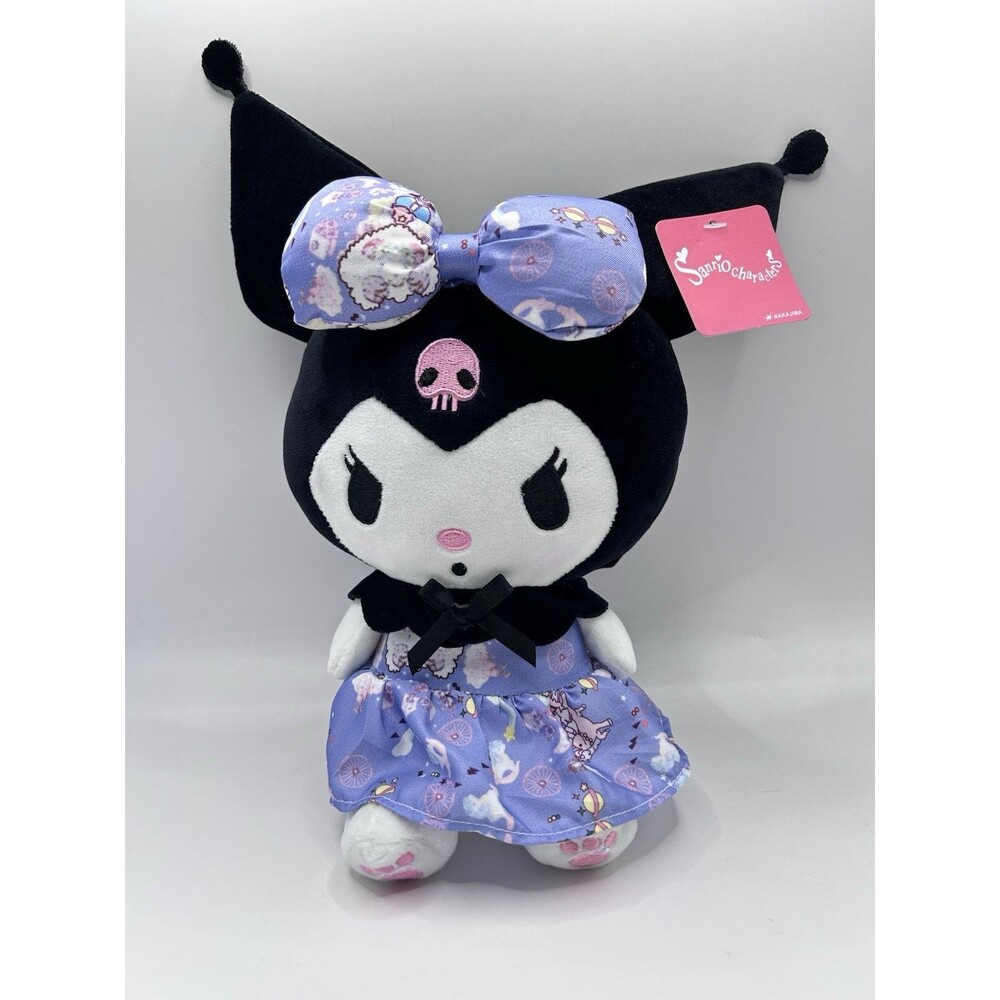 Sanrio Nakajima Kuromi plush little twin stars carousel dress 11" New w/ Tags